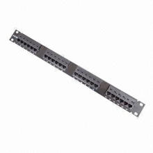 Patch Panel Cat5e UTP de 24 portas com 110 ou Lsa IDC e 250 vezes